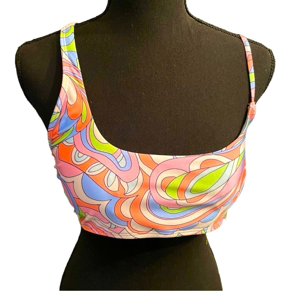 Salt + Cove Retro Print Bralette Bikini Top | NWT | Size S